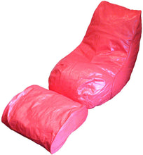Load image into Gallery viewer, Boscoman - Adult Vinyl Beanbag Lounger w/footrest Chair - (Mix Colors)