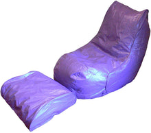Load image into Gallery viewer, Boscoman - Adult Vinyl Beanbag Lounger w/footrest Chair - (Mix Colors)
