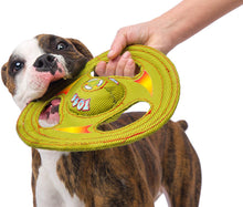 Load image into Gallery viewer, Hartz Tuff Stuff Toss Around Plush Frisbee Flyer Dog Toy - Medium/Large
