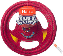 Load image into Gallery viewer, Hartz Tuff Stuff Toss Around Plush Frisbee Flyer Dog Toy - Medium/Large
