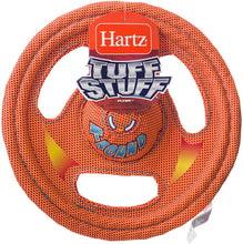 Load image into Gallery viewer, Hartz Tuff Stuff Toss Around Plush Frisbee Flyer Dog Toy - Medium/Large
